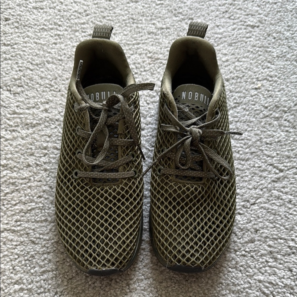 NOBULL Olive Mesh Trainers Size 8.5